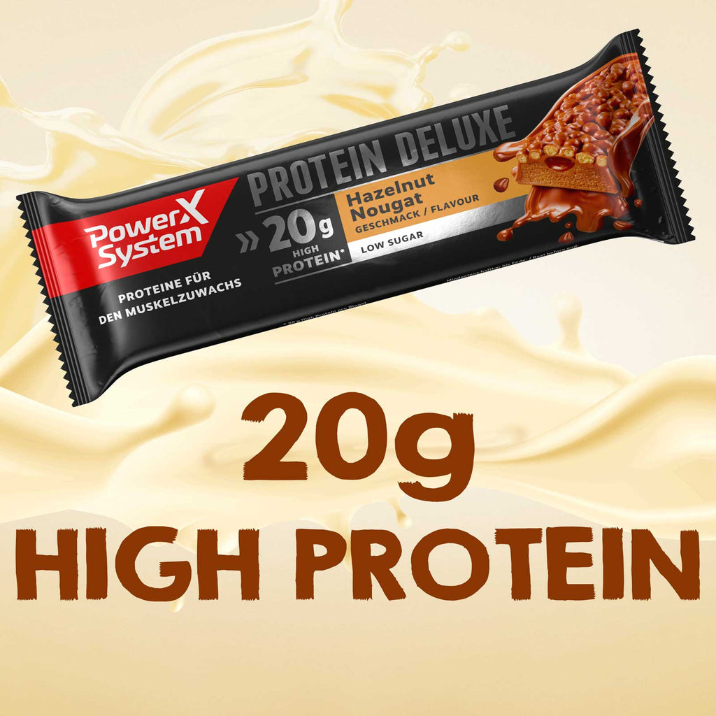 Protein Deluxe Hazelnut Nougat 15 x 55g Tray
