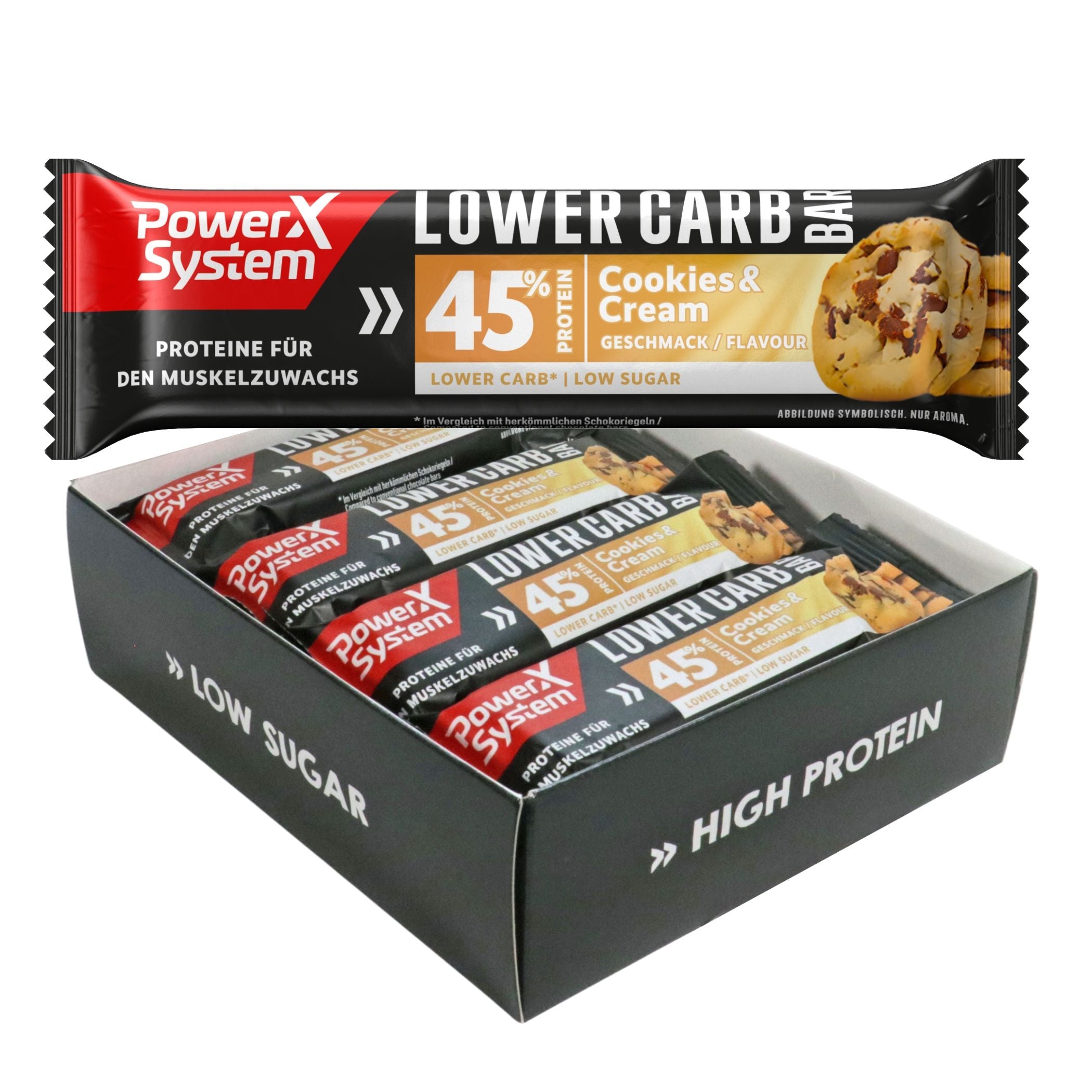 Lower Carb Bar Cookies & Cream 12er Set