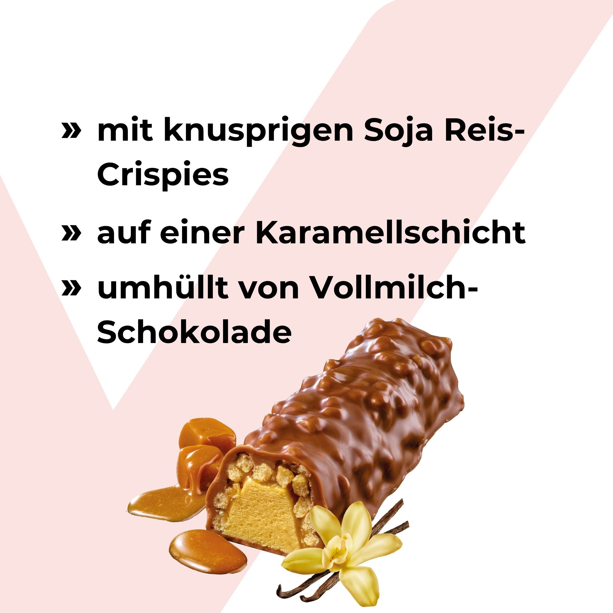 Crunchy Bar Vanilla-Caramel - 21 x 45g