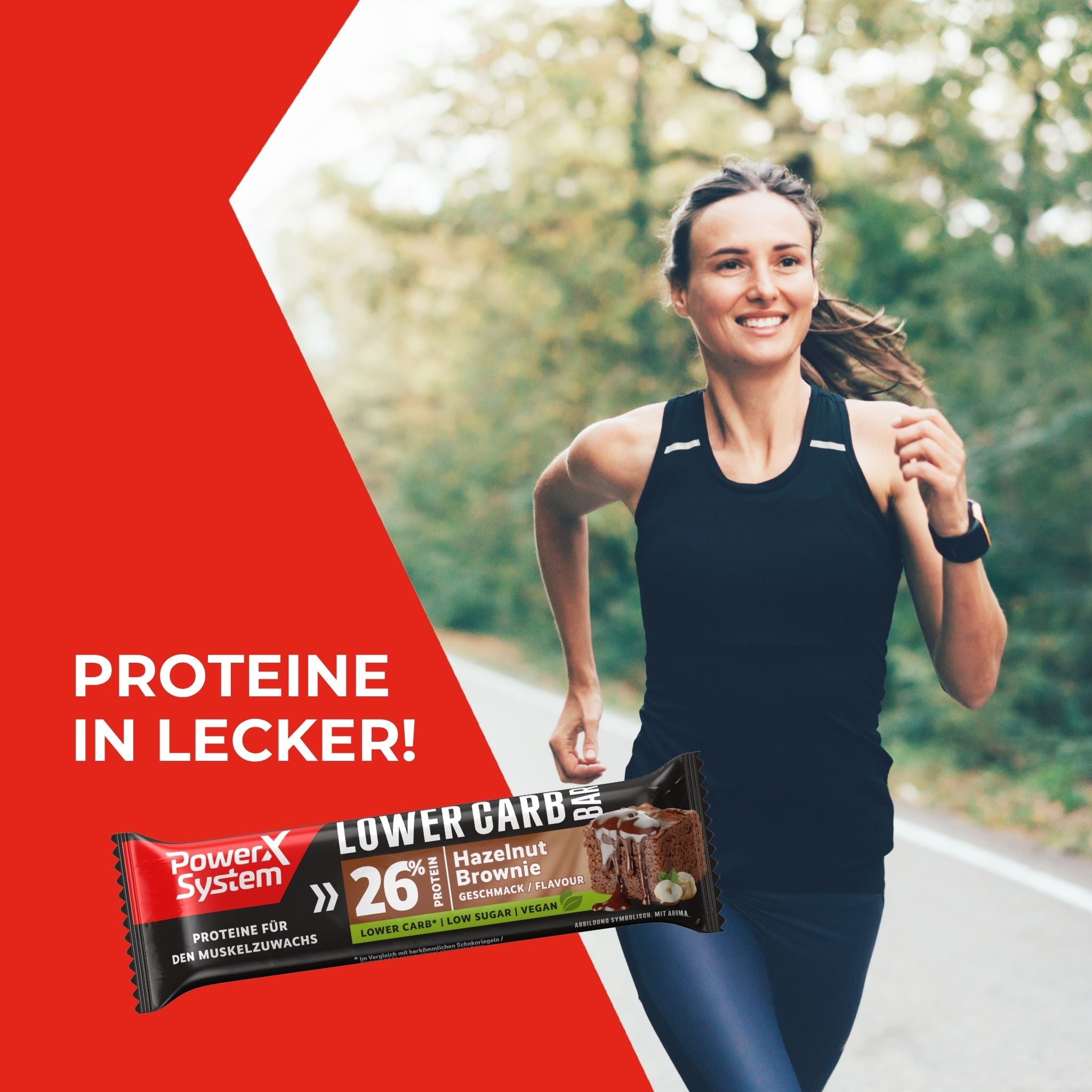 Hazelnut Brownie, 28 x 40g Karton| Lower Carb Bar Hazelnut Brownie MHD 31.08.25 28 x 40g Tray