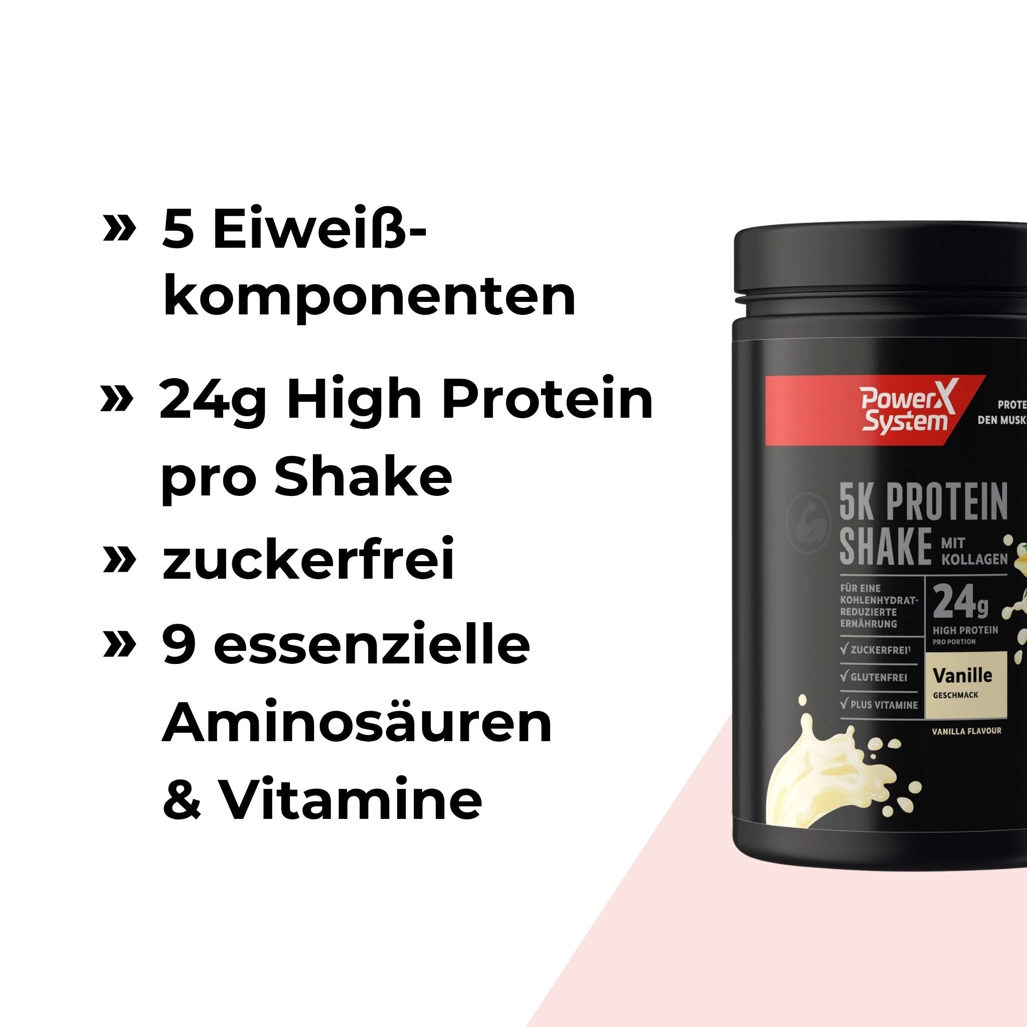 5K Protein aus 5 Eiweissquellen mit 24g High Protein pro Portion