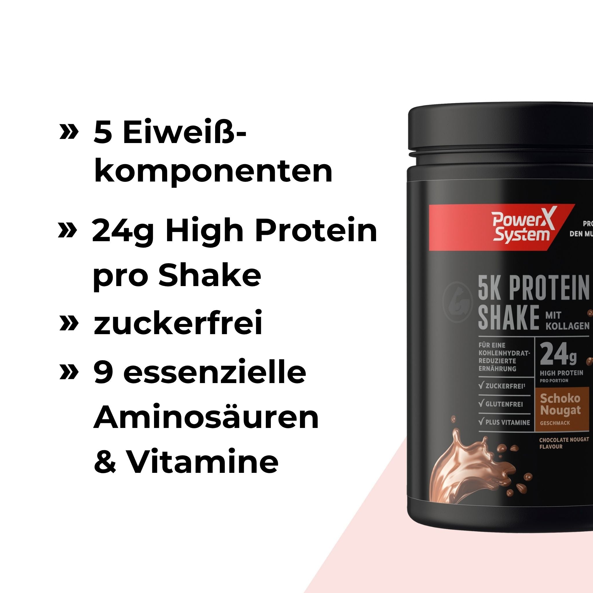 5K Protein aus 5 Eiweissquellen mit 24g High Protein pro Portion