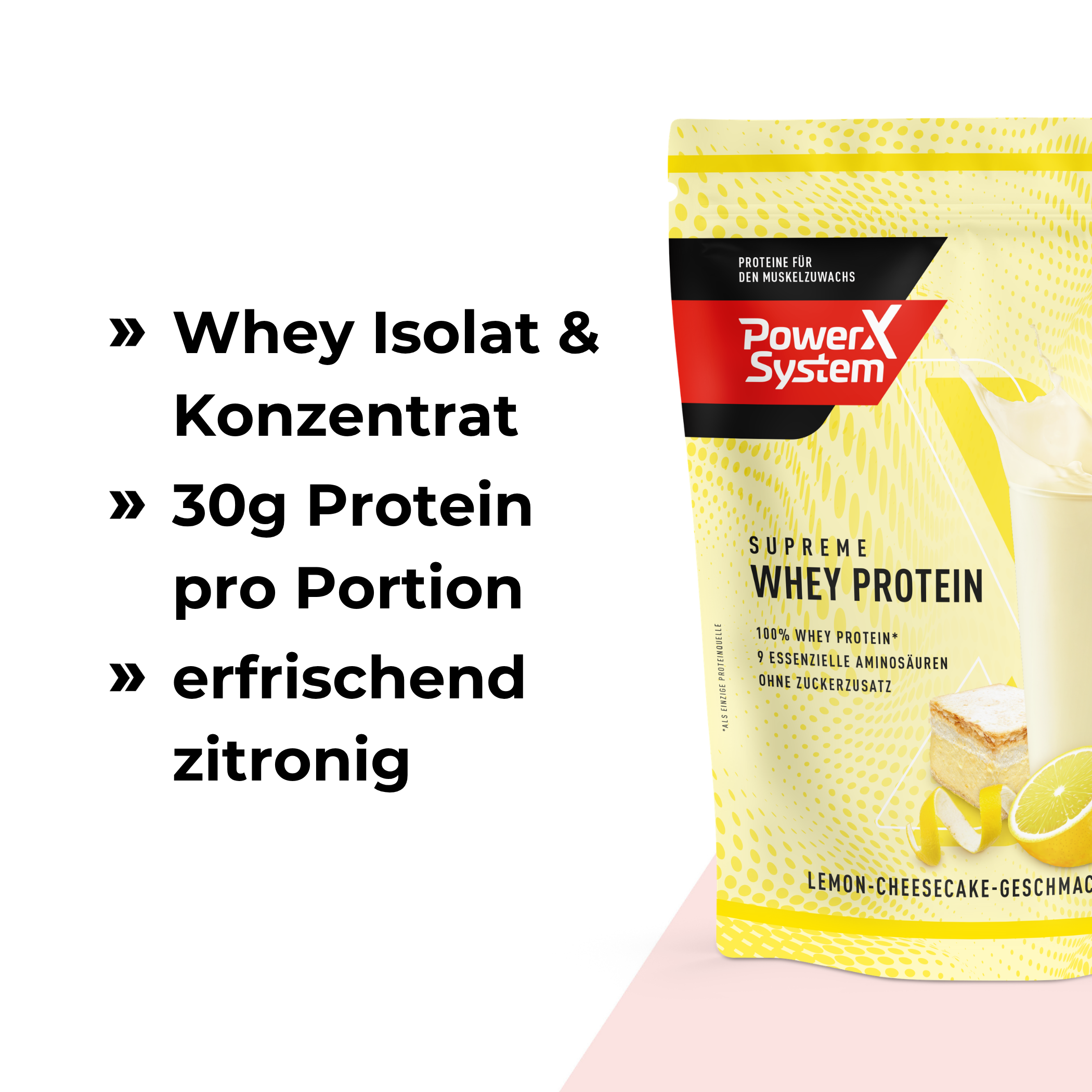 Produkthighlight Whey Lemon Cheesecake