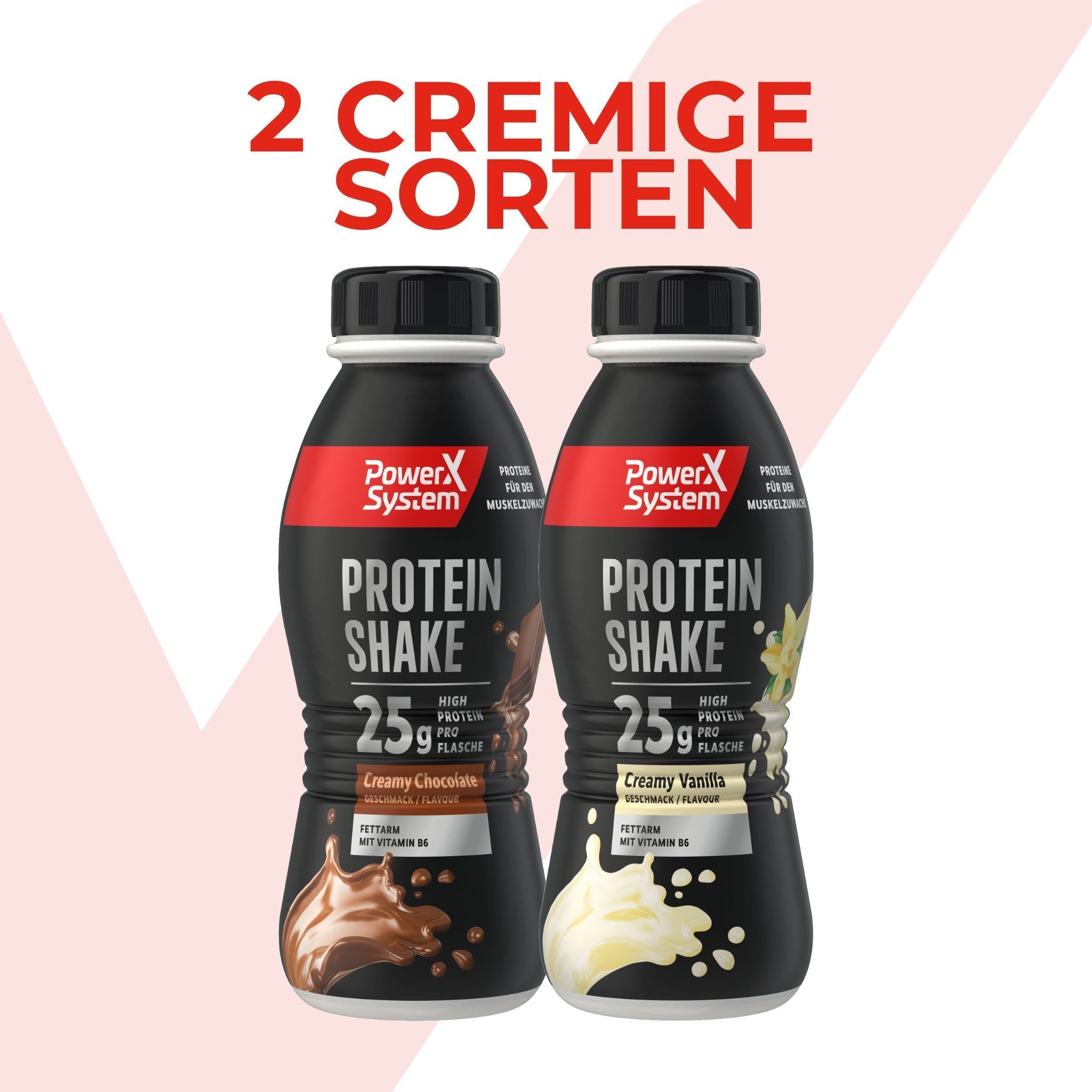 2 Geschmacksrichtungen Protein Vanille und Schokoke