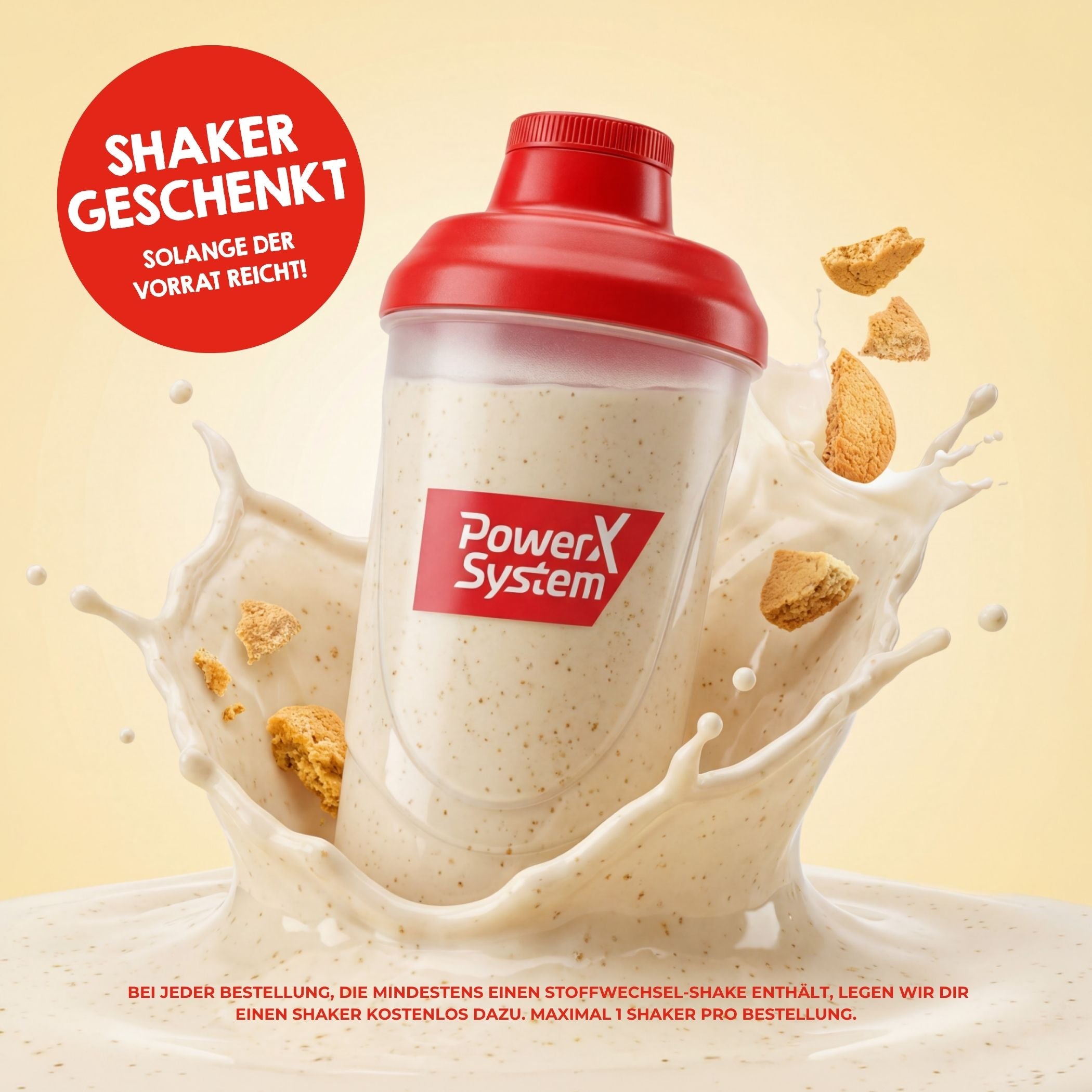 Aktion gratis Shaker bei der jeder Bestellung mit einem Stoffwechsel Shake