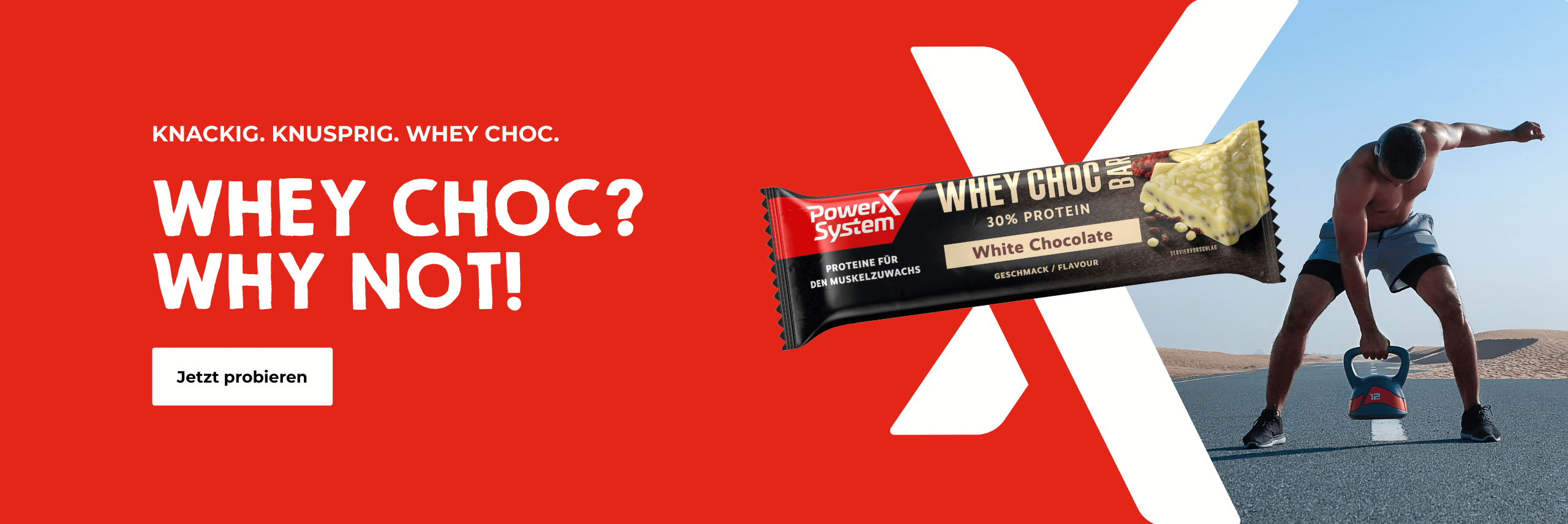 Whey Choc.Why not. Knackig Knusprig.