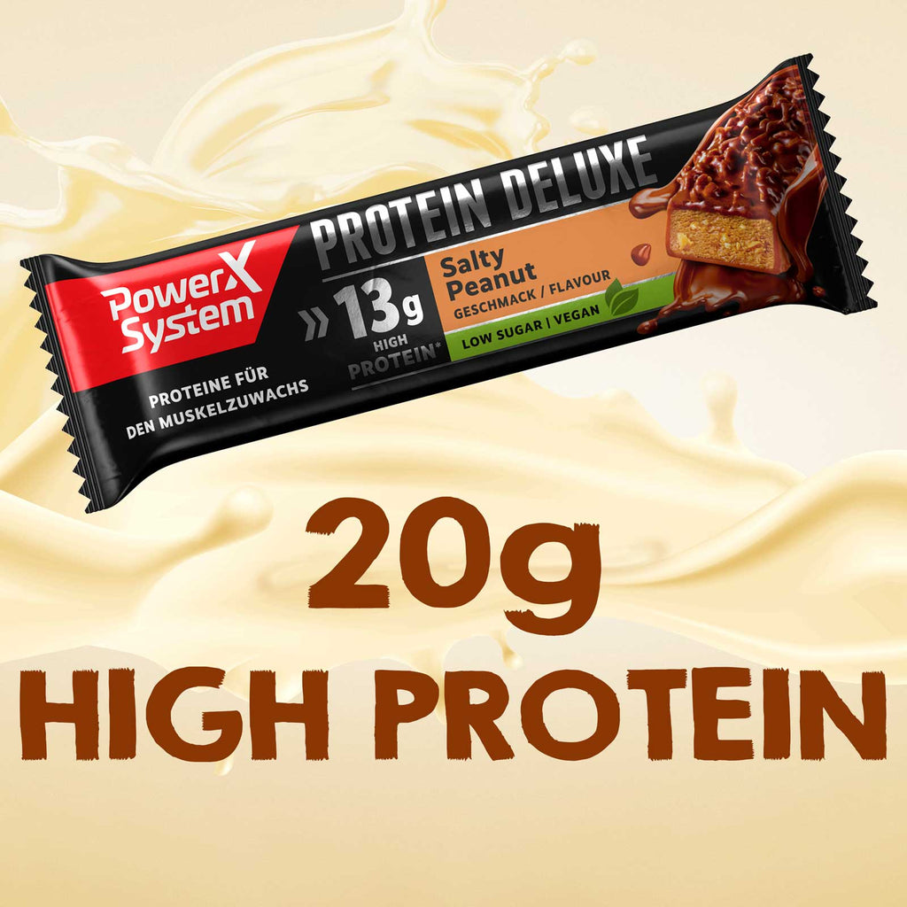 Protein Deluxe Vegan Salty Peanut 15 x 55g Tray