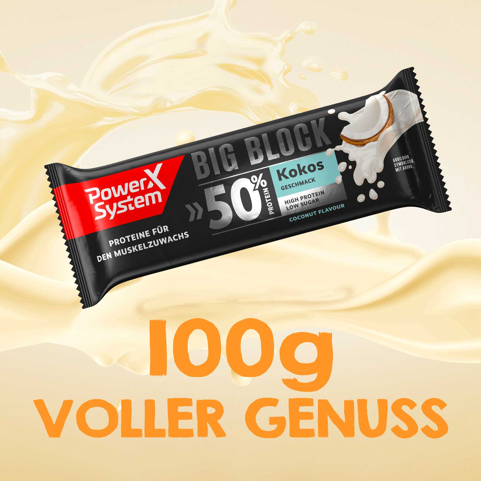 Big Block 100g Proteinriegel mit 50g Eiweiß – Power-System-Shop