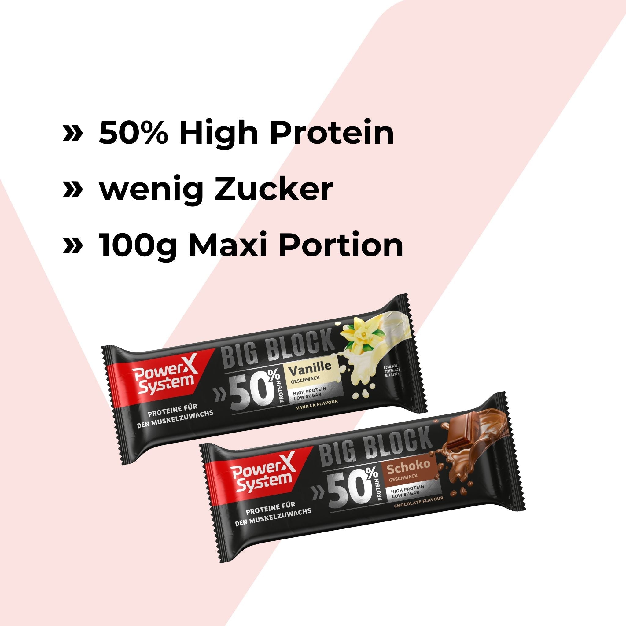 Big Block Mix Pack Schoko Vanille - 12 x 100g