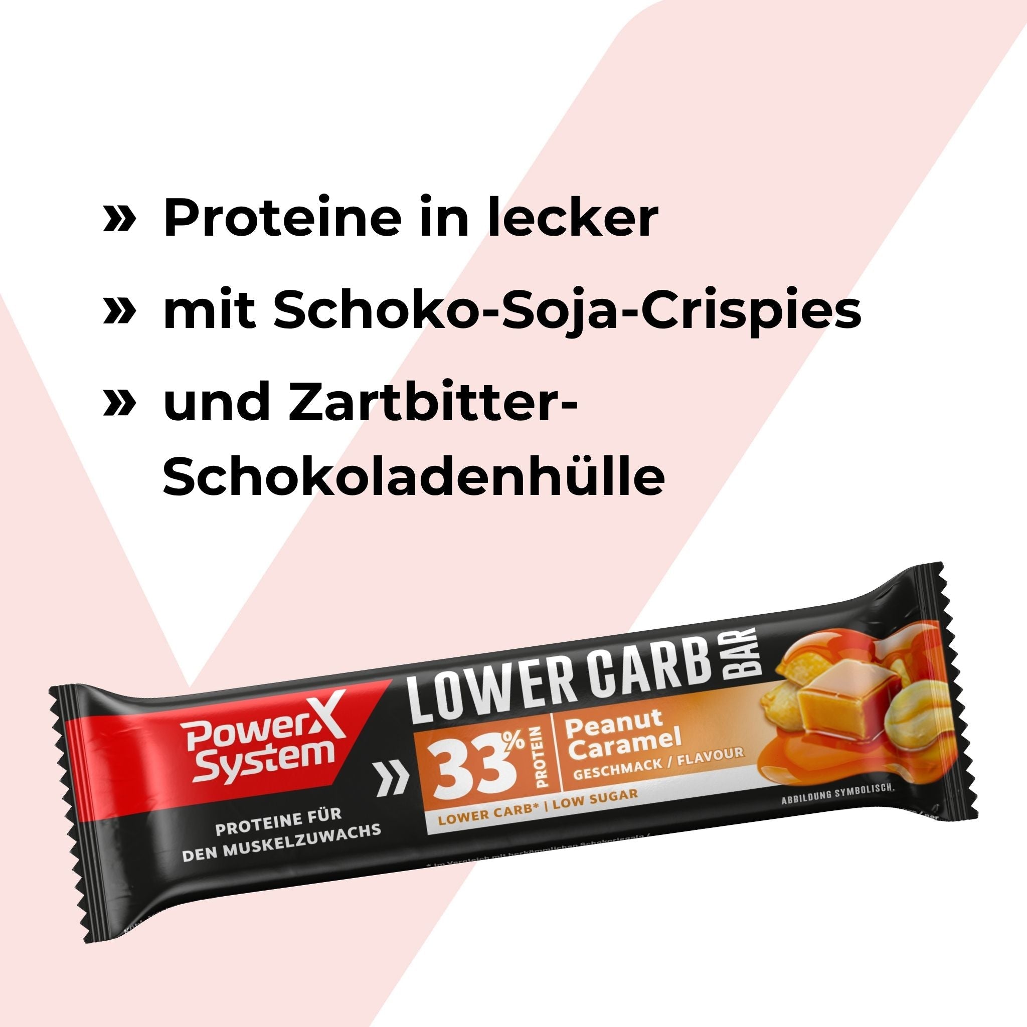 Lower Carb Bar Peanut Caramel - 18 x 45g