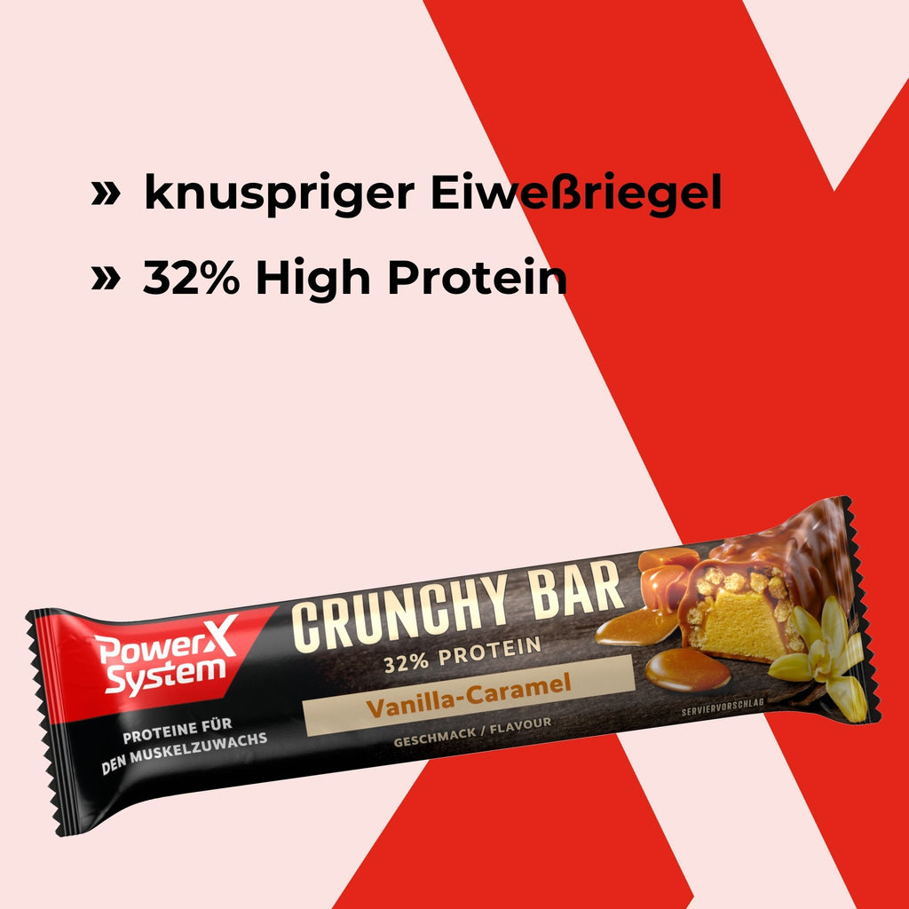Crunchy Bar Vanilla-Caramel 21 x 45g Tray