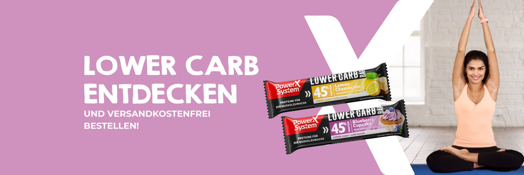 Entdecke unsere Lower Carb Protein Riegel und bestelle versandkostenrei