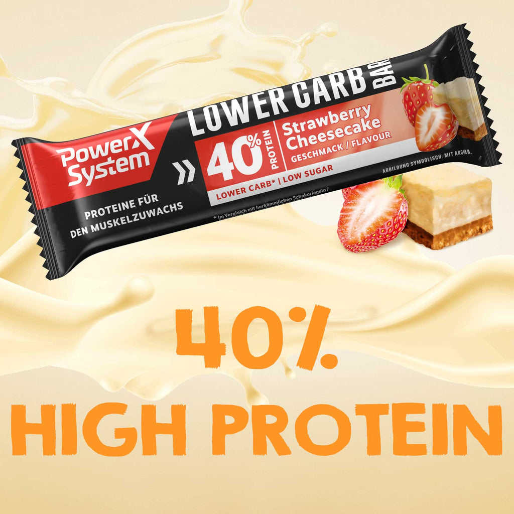Lower Carb Bar Strawberry Cheesecake