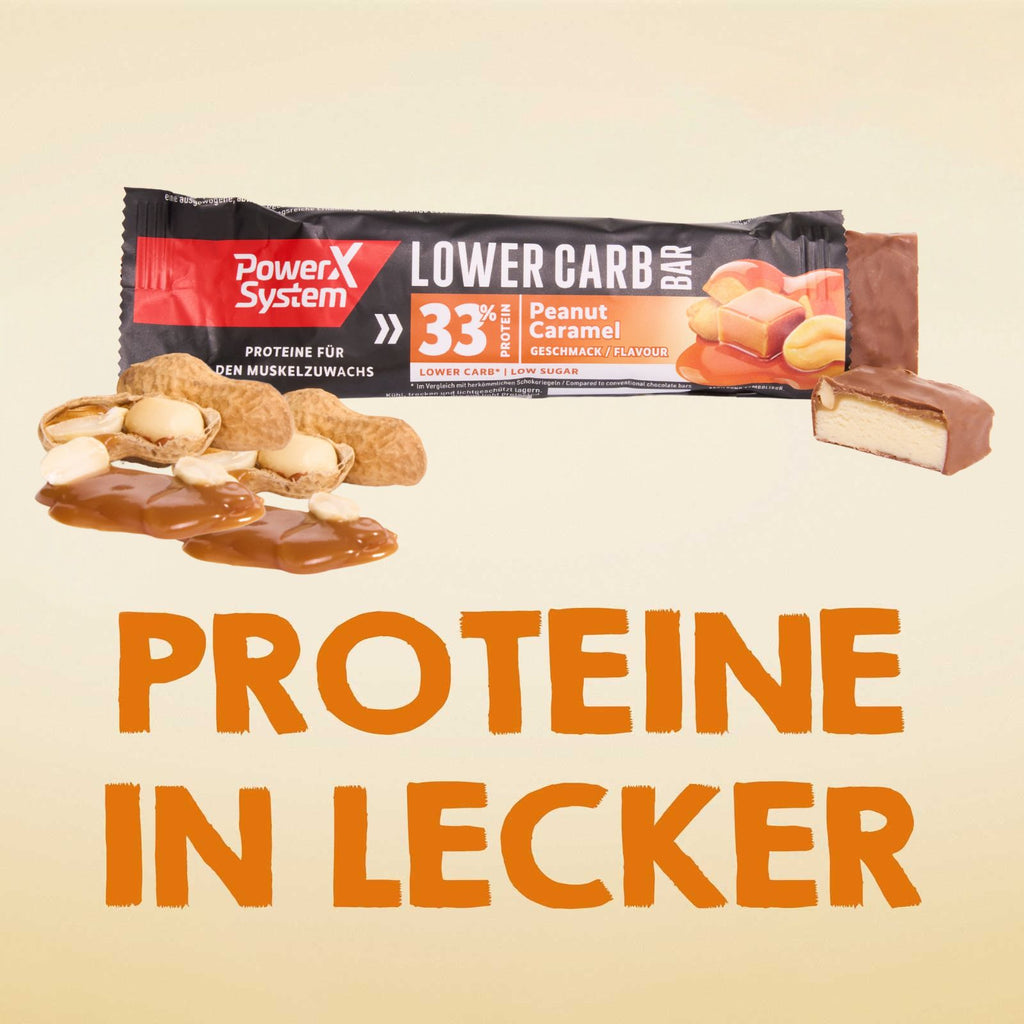 Lower Carb Bar Peanut Caramel 18 x 40g Tray