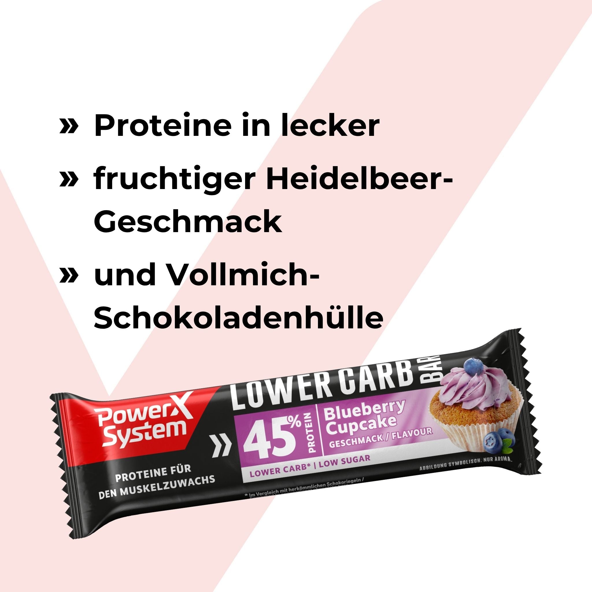 Lower Carb Bar Blueberry Cupcake - 28 x 40g