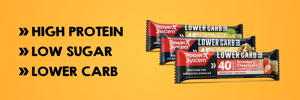 Lower Carb Proteinriegelhaben mit Low Sugar, Lower Carb und High Protein
