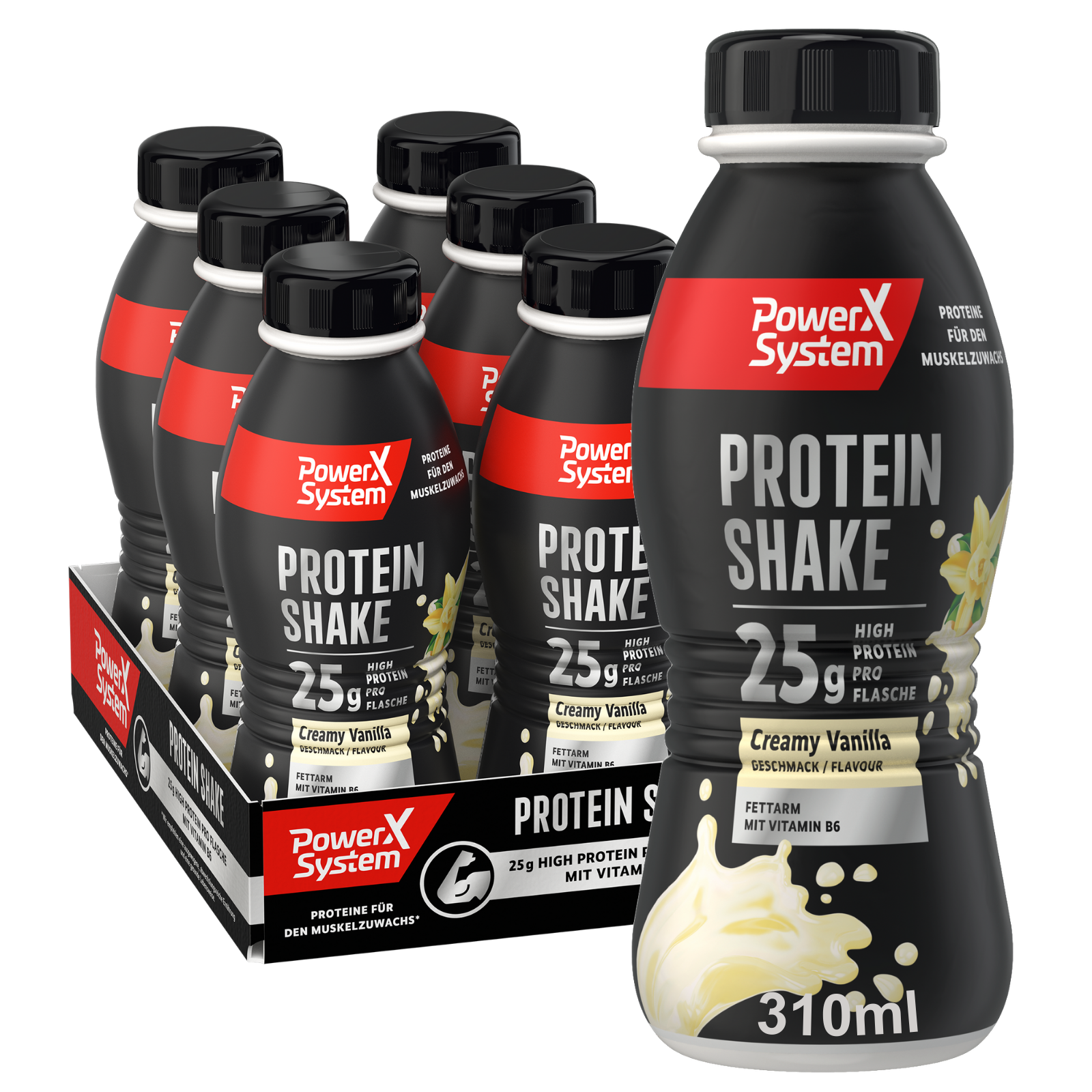 Creamy Vanilla, 6 x 310ml Karton | Protein Shake B-Ware Creamy Vanilla 6 x 310ml Tray