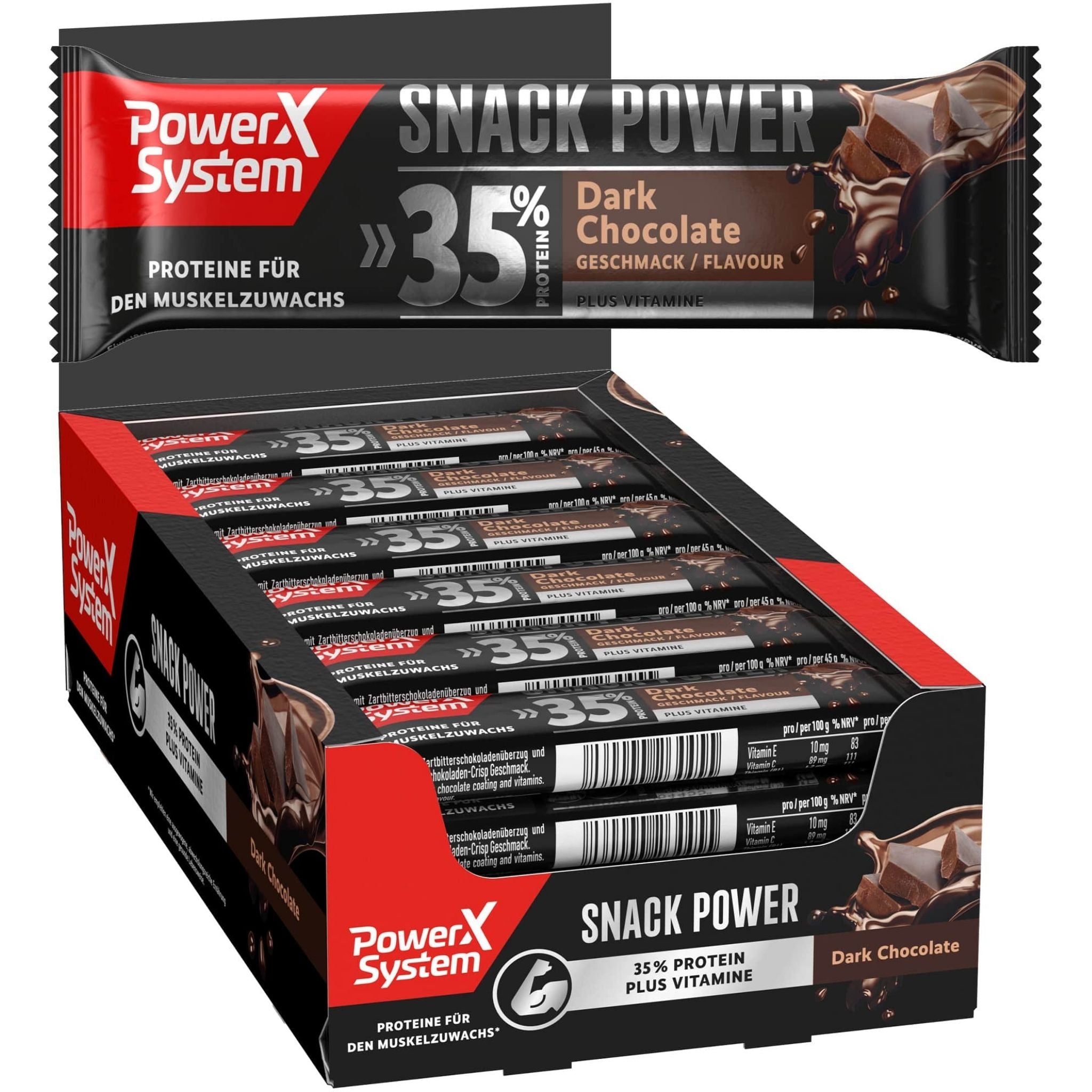 Snack Power Protein Riegel mit 35% Eiweiß – Power-System-Shop