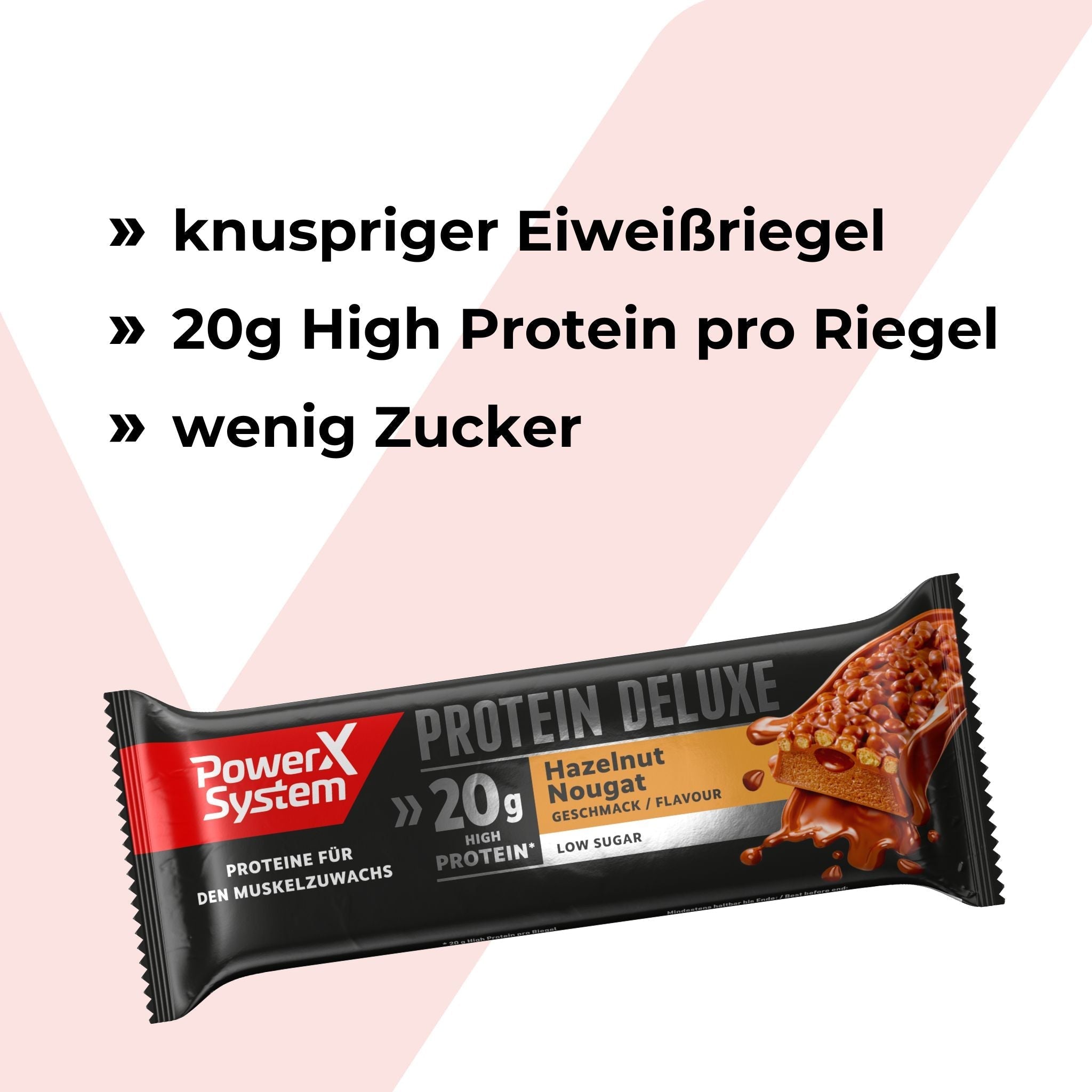 Protein Deluxe - Hazelnut Nougat - 15 x 55g Karton