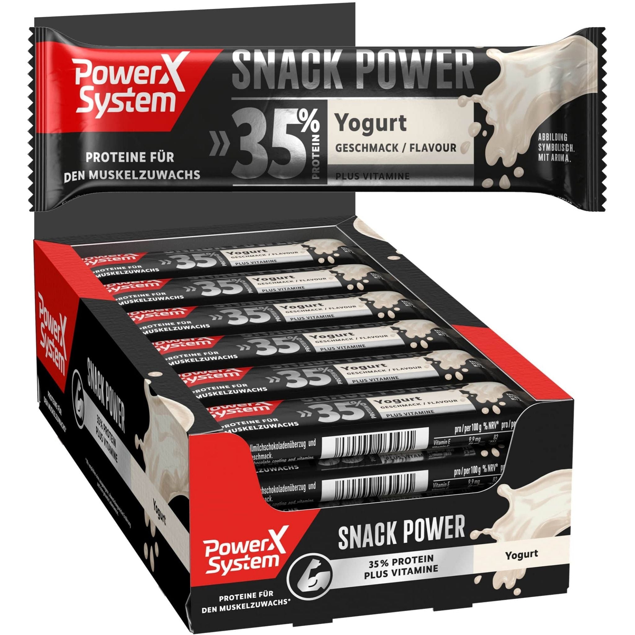 Proteinriegel Snack Power Joghurt im 24er Karton