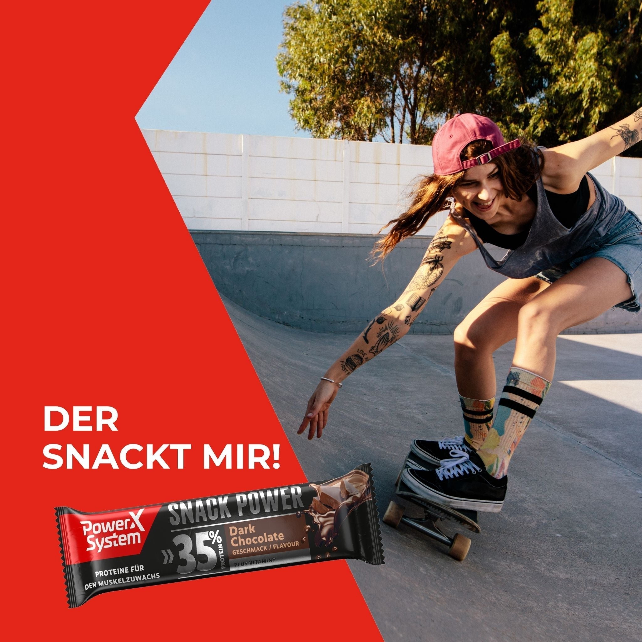 Proteinriegel Snack Power dunkle Schokolade - der nackt mir
