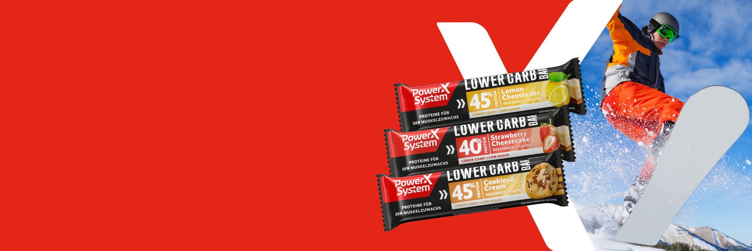 15 Prozent Rabatt auf Lower Carb Riegel