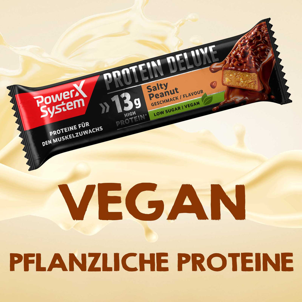 Protein Deluxe Vegan Salty Peanut 15 x 55g Tray