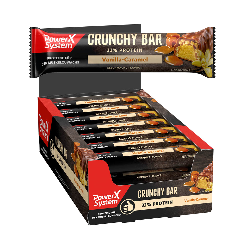 Crunchy Bar Vanilla-Caramel 21 x 45g Tray